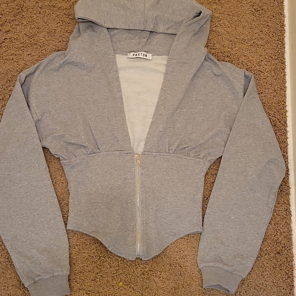 Tops - Corset Hoodie Cover Me Up Jacket